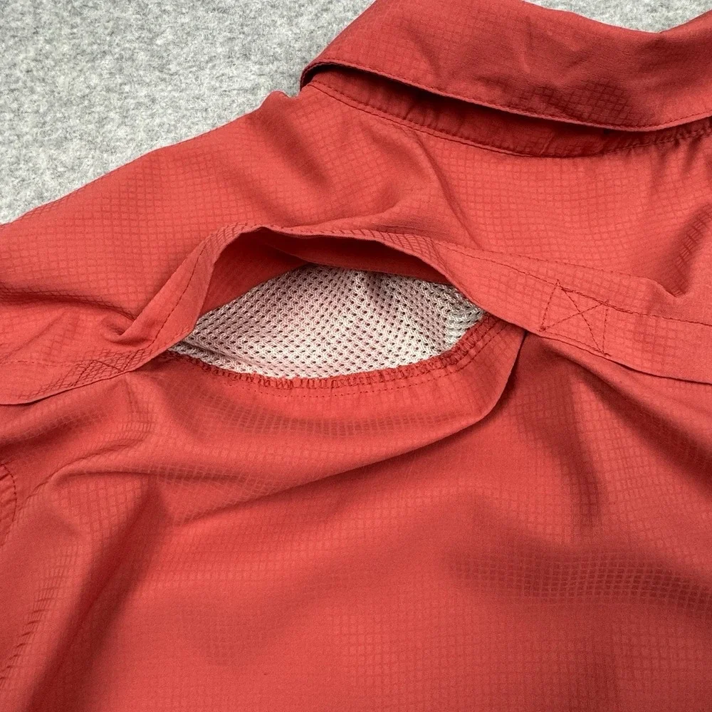 XCaster Outdoor Vented Fishing Shirt Men's XXL UPF + Sun Protection Coral Red - Picture 9 of 9